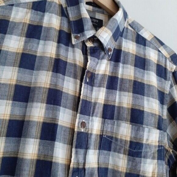 J. CREW Homespun Slim Plaid Button Down Casual Shirt men's Sz S - Picture 4 of 11